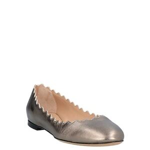 Chloe Lauren Scalloped Ballet Flat Bronze 39.5